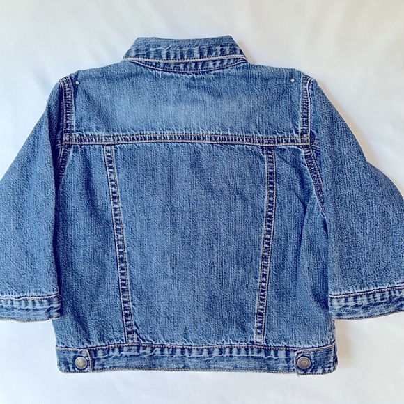 VINTAGE 2003 LIKE NEW !! BABY GAP INFANT DENIM JACKET 18-24 MONTHS - Picture 6 of 11